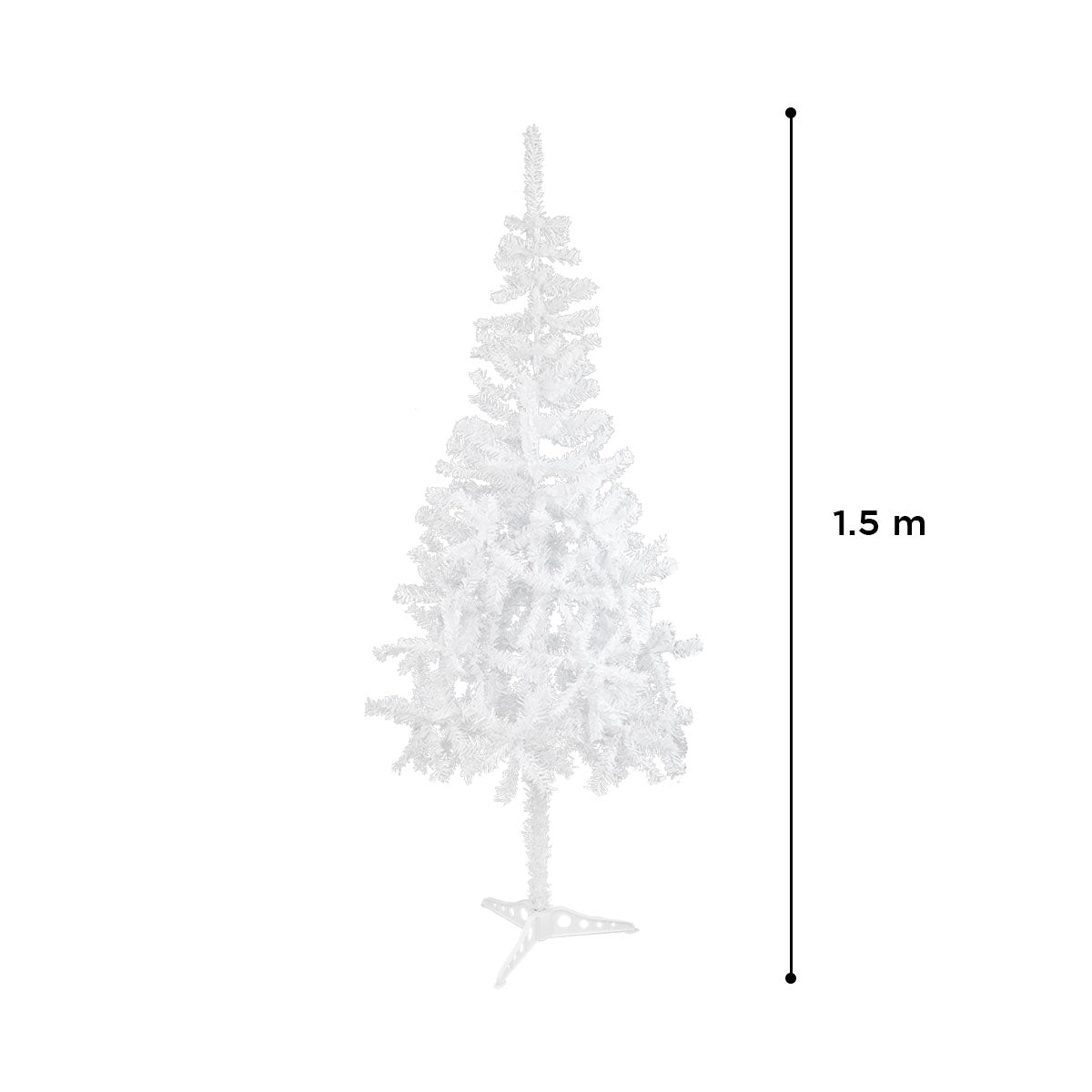 Árbol de Navidad color Blanco, 1.5 m