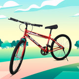 Bicicleta Sportbike Rojo, Rodada 24