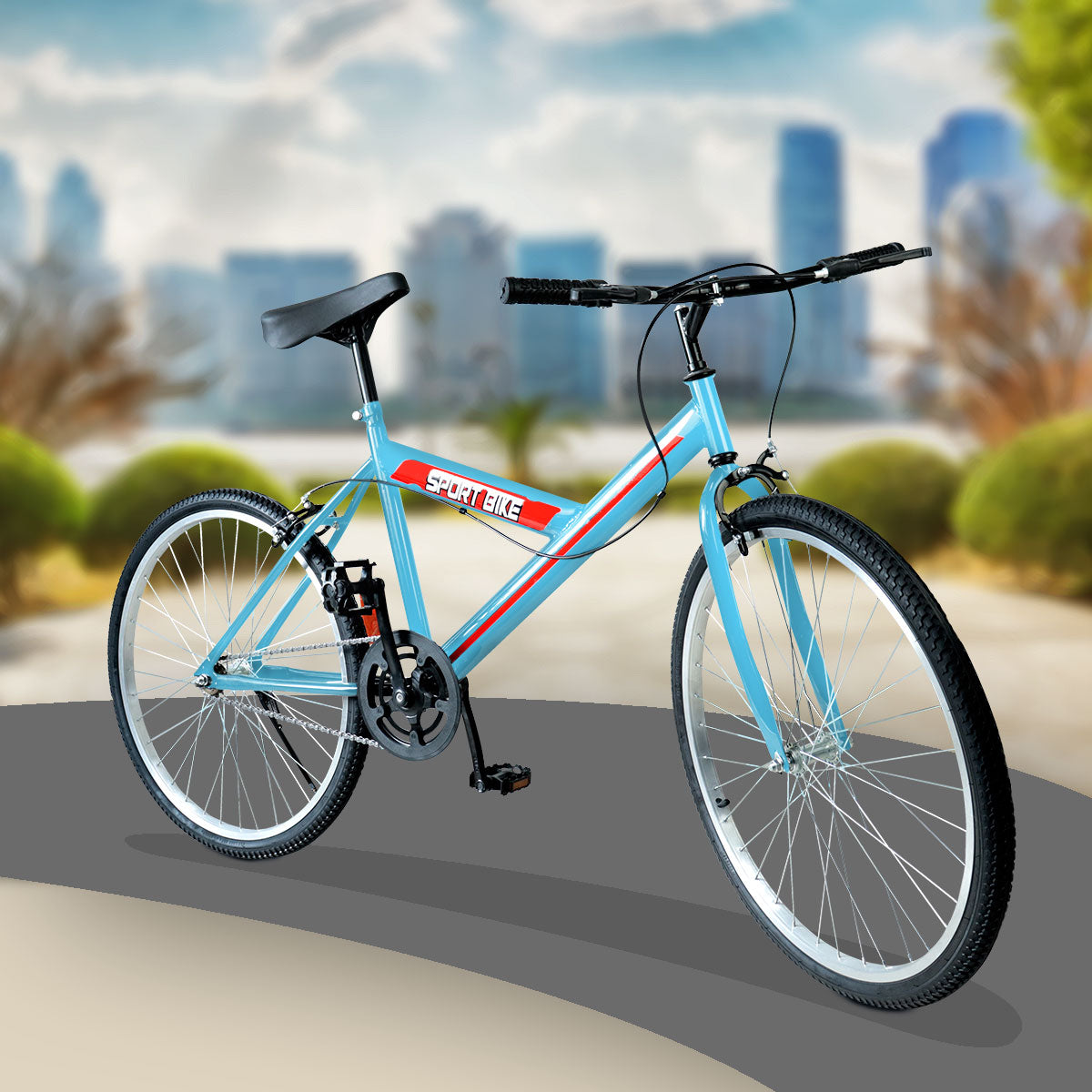 Bicicleta Sportbike Rodada 26, Azul
