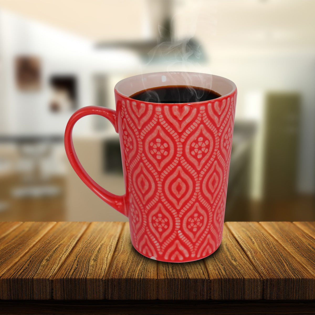 Taza de Cerámica Rojo 450 ml