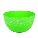 Botanero/Bowl de Plástico Navideño Color Verde