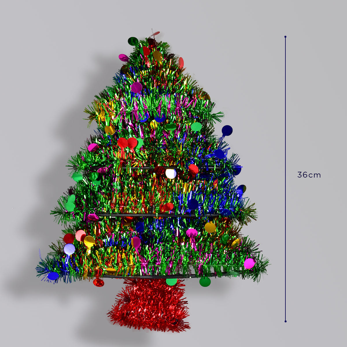 Árbol Navideño de Tinsel para Decoración Navideña