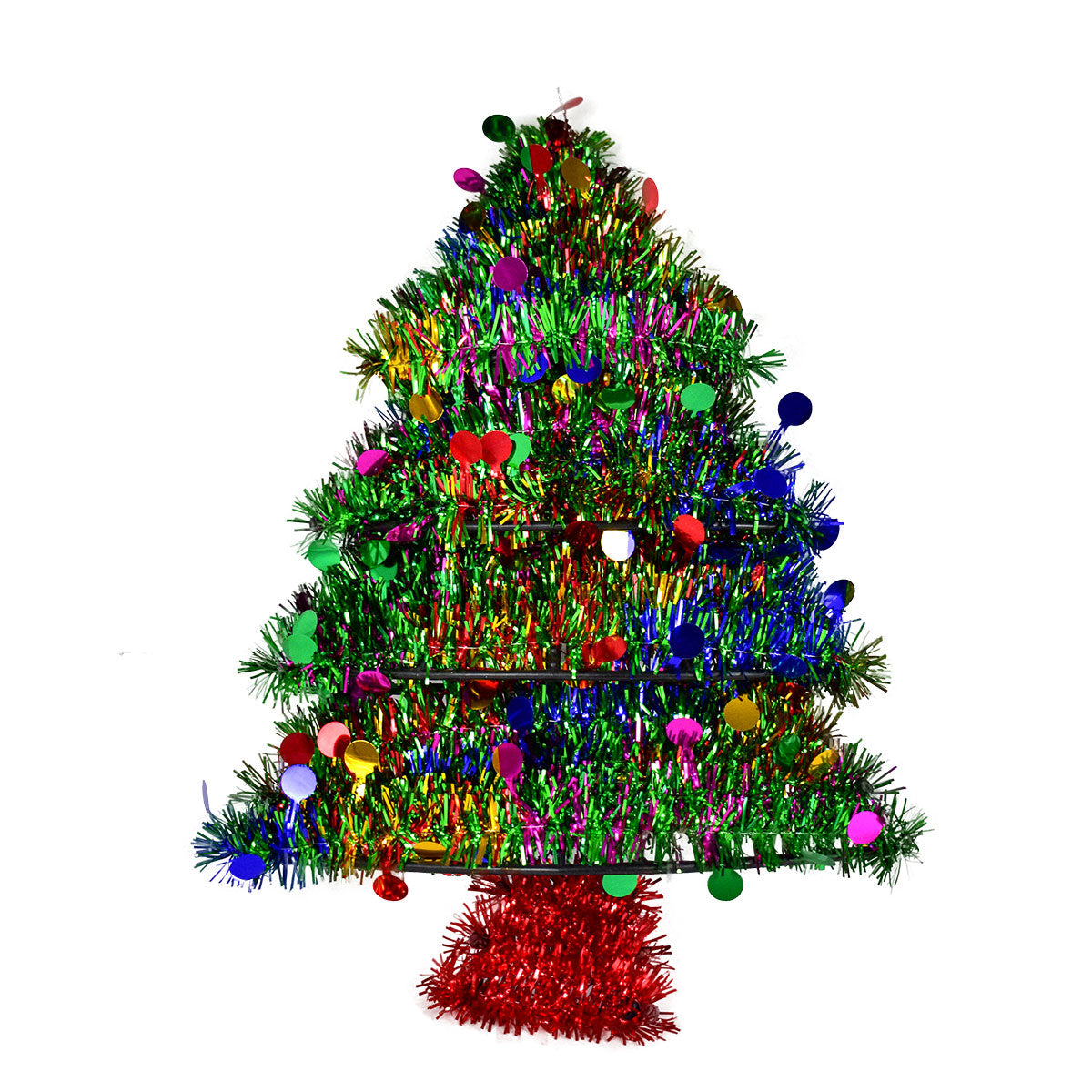 Árbol Navideño de Tinsel para Decoración Navideña