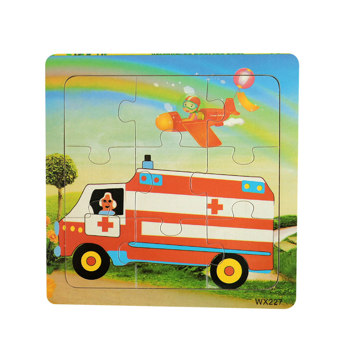 Mini Rompecabezas con Diseño de Ambulancia para Niños, Piezas