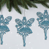 Hada Decorativa con Diamantina Color Azul