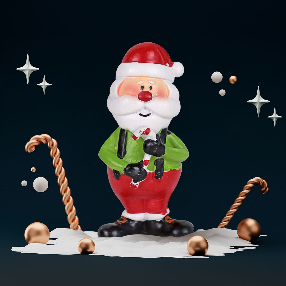 Figura Santa Claus de Yeso