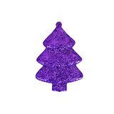 Mini Árbol de Navidad color Morado, 5 piezas.