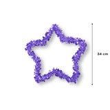 Estrella de Tinsel Decorativa color Morado