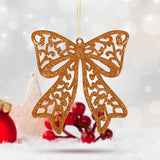 Moños de Diamantina Naranja, 2 piezas.