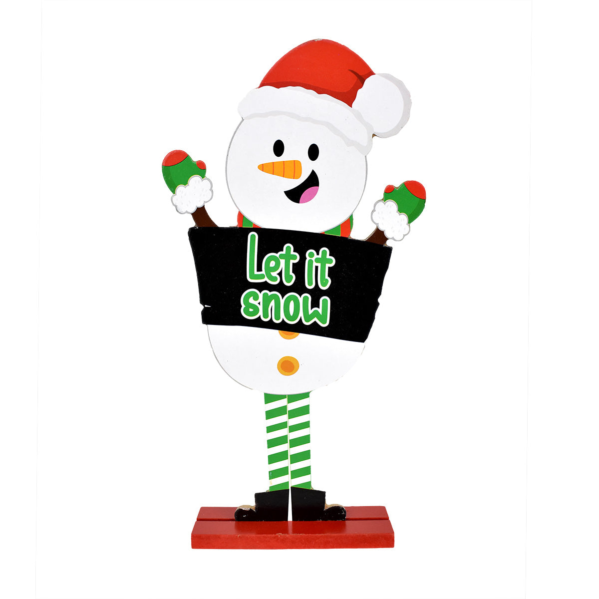 Muñeco de Nieve Decoración de Navidad MDF