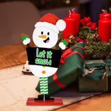 Muñeco de Nieve Decoración de Navidad MDF