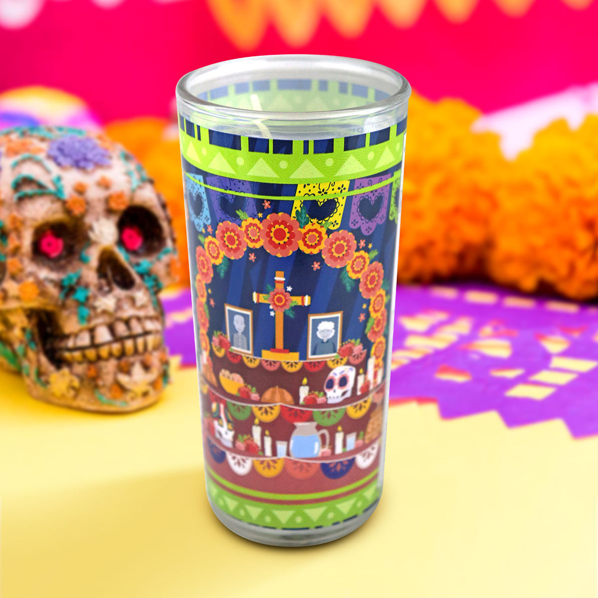 Veladora Aromática, Catrina Día de Muertos, Grande, 390 g.