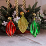 Esferas Navideñas de Colores, 3 piezas.