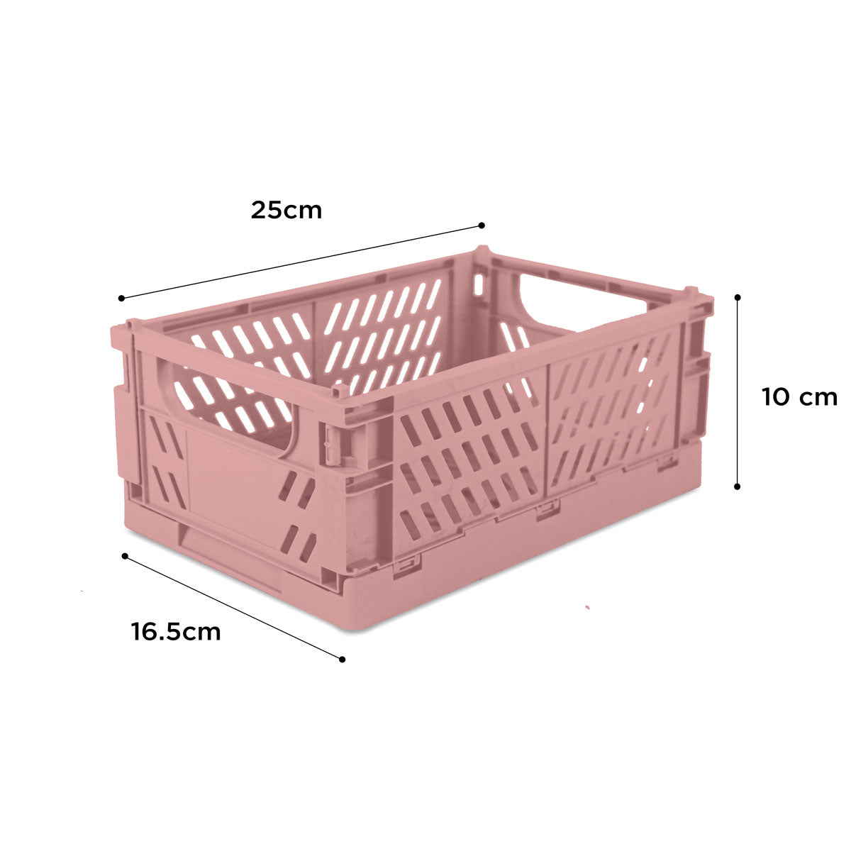 Caja Organizadora Armable de Plástico color Rosa