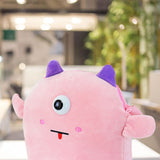 Mochila de Peluche en Forma de Monstruo, color Rosa