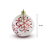 Esfera Navideña Copo de Nieve con Glitter