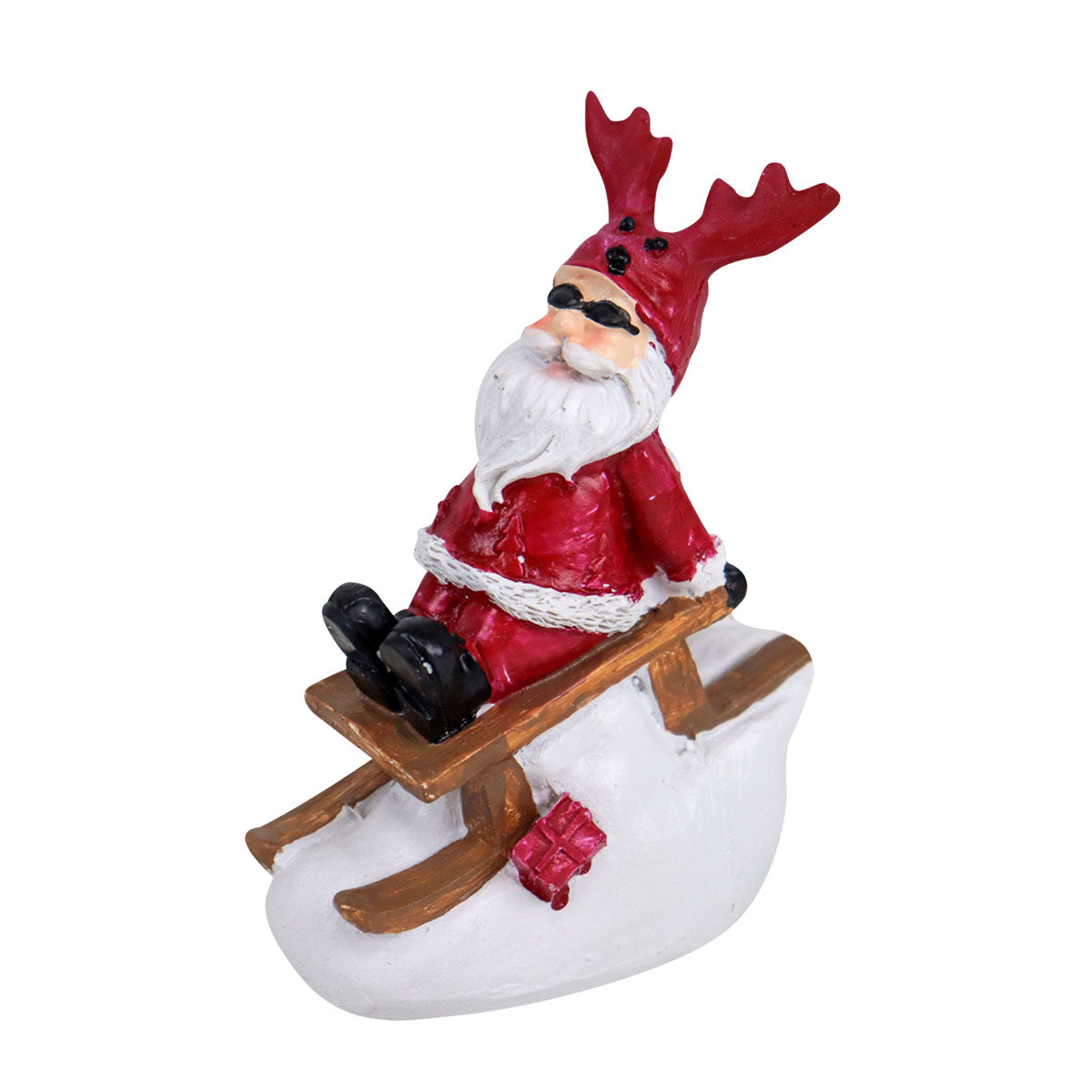 Figura Decorativa de Santa Claus Biker