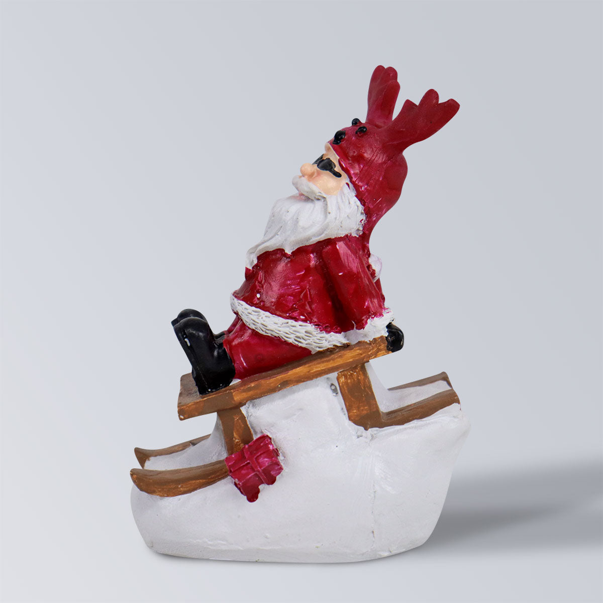 Figura Decorativa de Santa Claus Biker