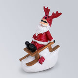 Figura Decorativa de Santa Claus Biker