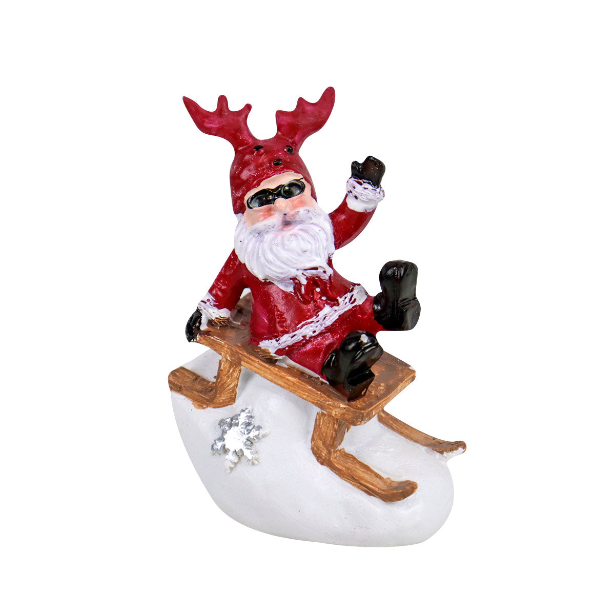 Figura Decorativa de Santa Claus Trineo