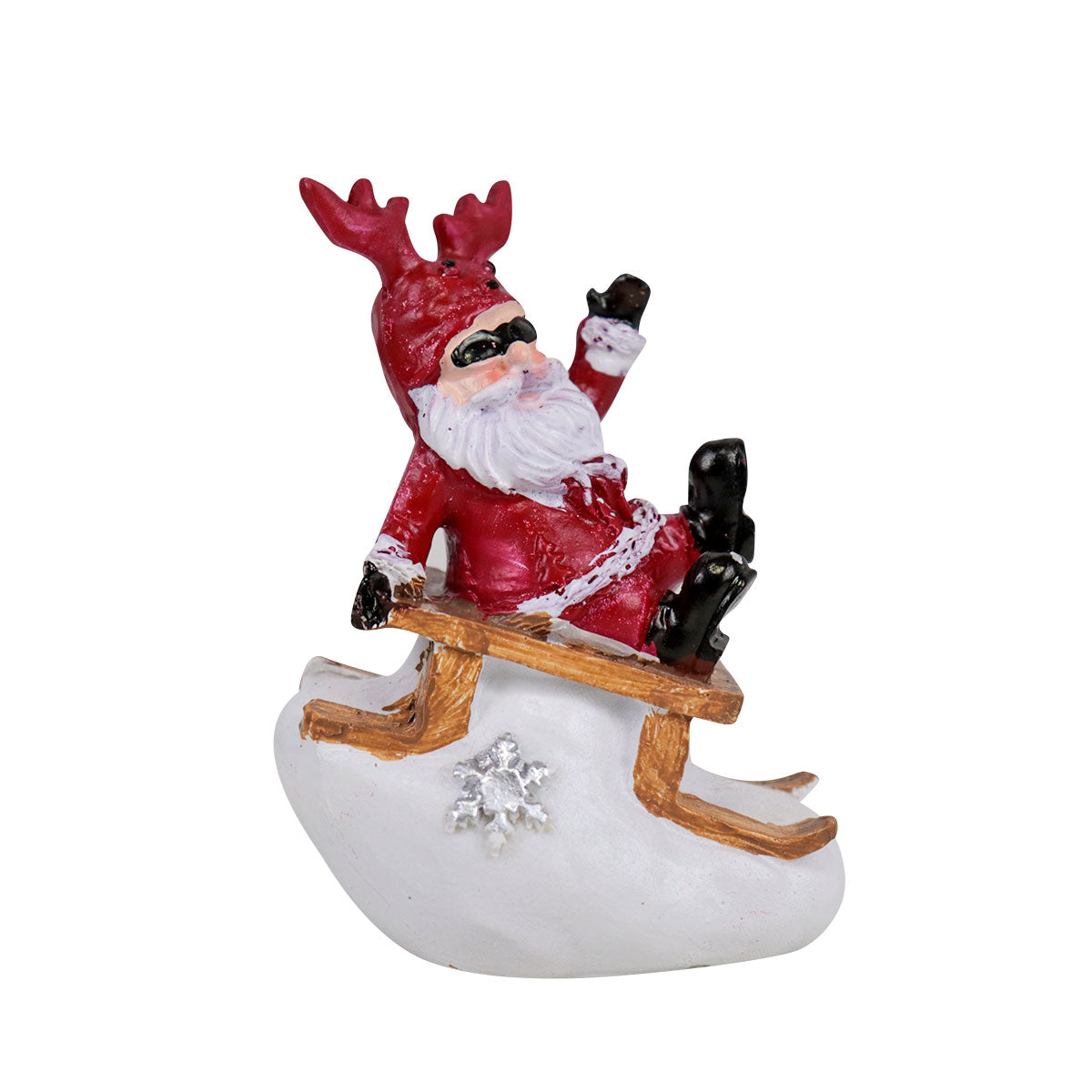 Figura Decorativa de Santa Claus Trineo