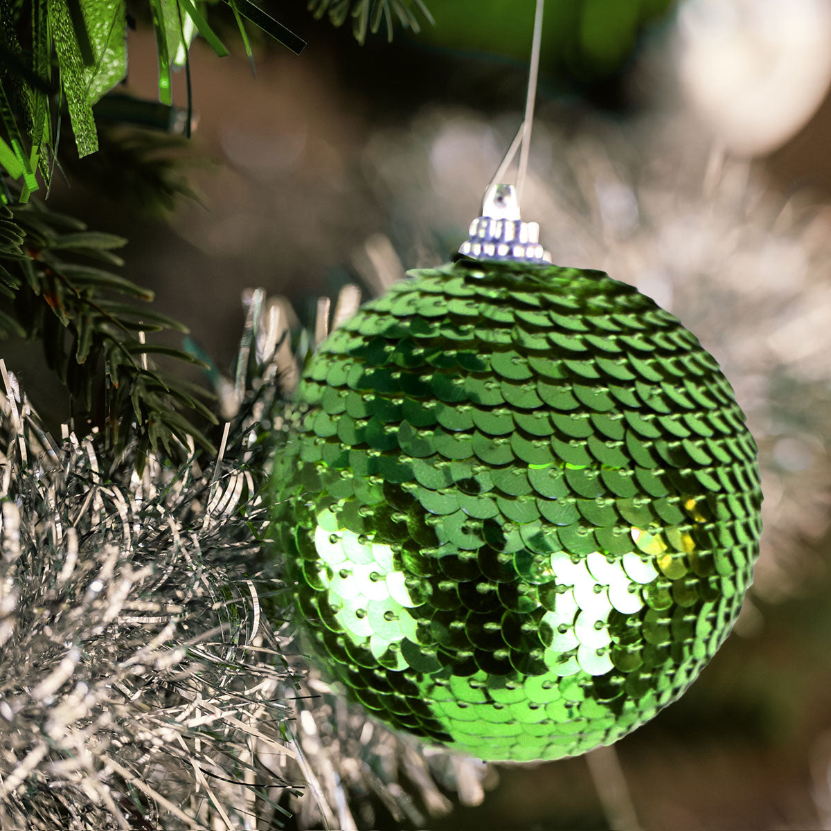 Esfera Navideña con Lentejuelas color Lima