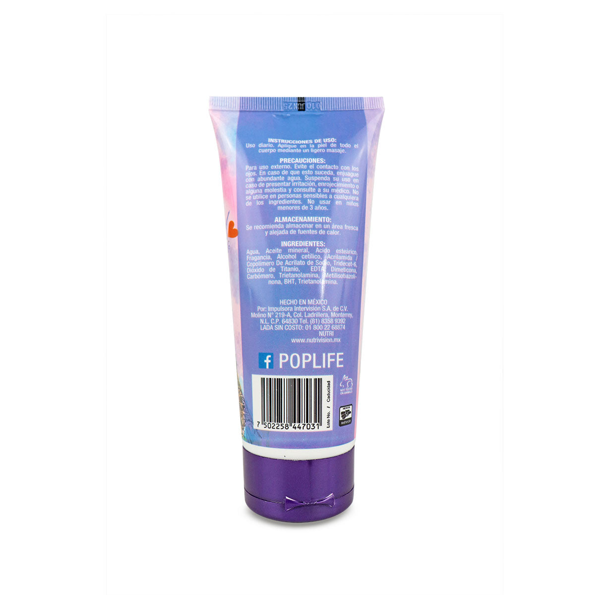 Crema Corporal Paris Pop Life, 180ml