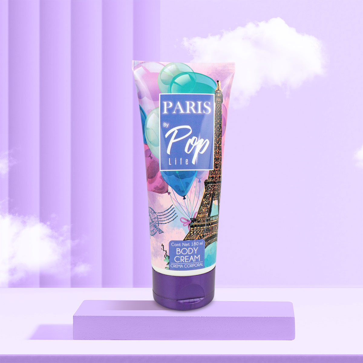 Crema Corporal Paris Pop Life, 180ml