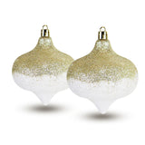 Esferas Navideñas Decoradas, Diamantina, 2 piezas.