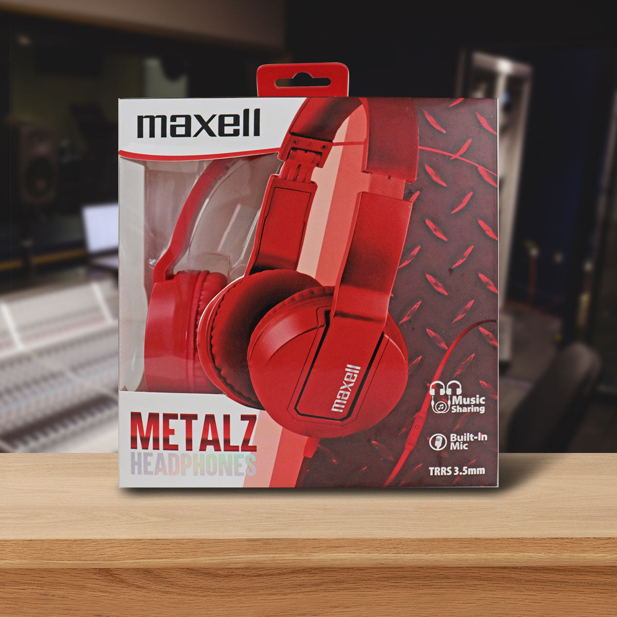 Audífonos Maxell MetalZ Rojo Alámbricos con Cable Desmontable