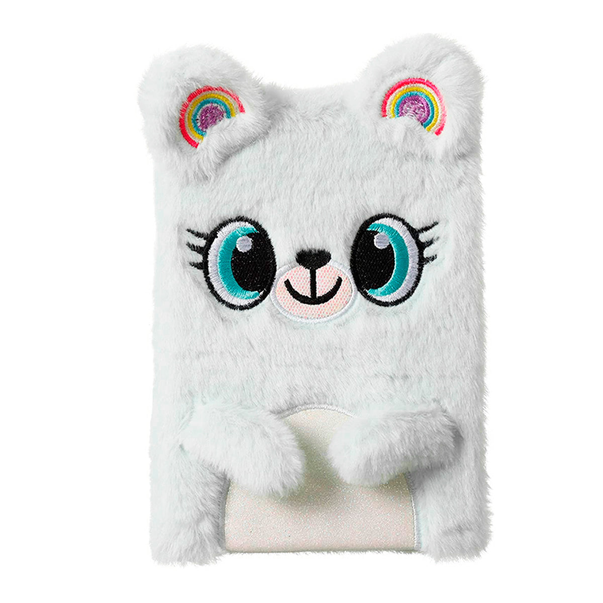 Libreta Oso de Peluche Color Blanco, 80 páginas