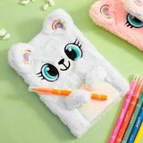 Libreta Oso de Peluche Color Blanco, 80 páginas