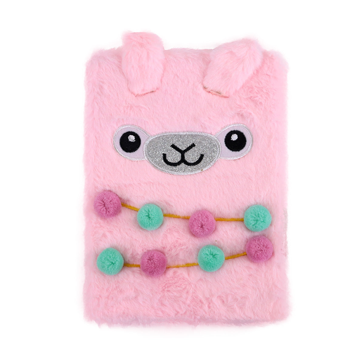 Libreta Llama de Peluche Color Rosa, 80 páginas