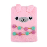 Libreta Llama de Peluche Color Rosa, 80 páginas