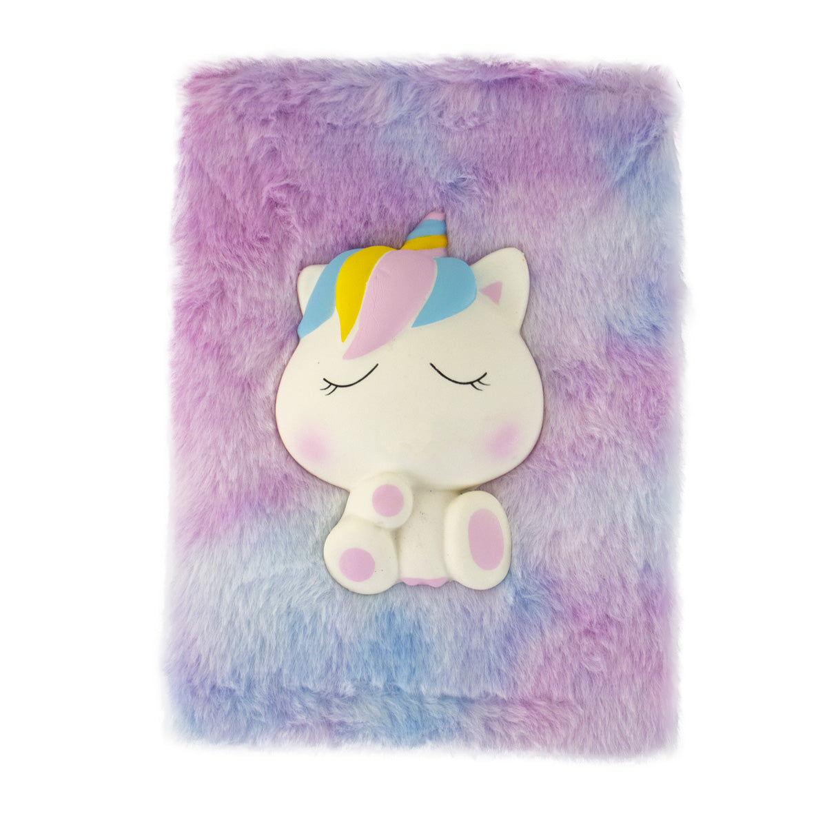 Libreta Peluche Unicornio con Squishies 80h