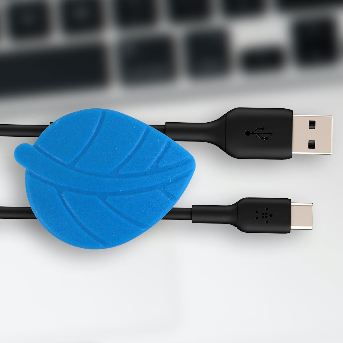 Organizador de Cables Azul Rey