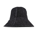 Sombrero de Paja de Punto color Negro