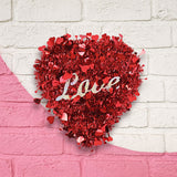 Corazón de Escarcha Decorativo Color Rojo