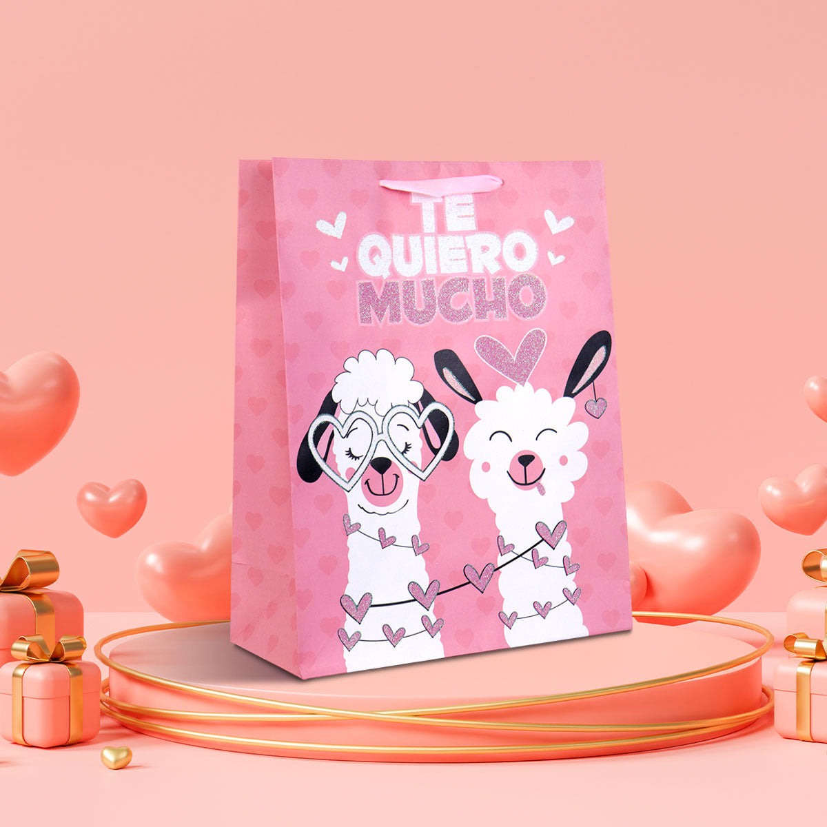 Caja Multiusos Decorada de San Valentín Color Morado – Waldo's