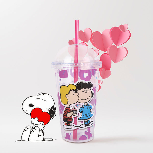 Vaso con Popote y Tapa Transparente 400 ml – Waldo's