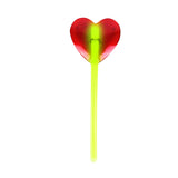 Corazón de Plástico Decorativo con Luz Neón Verde