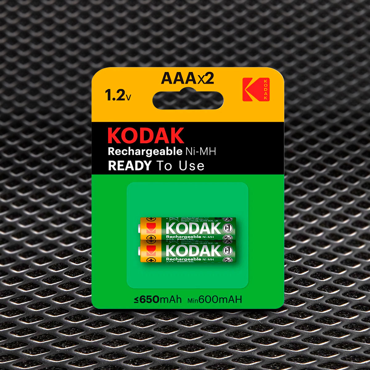 Baterías Kodak Rechargeable Ni-MH AAA Battery 650mAH Precharged 2 piezas