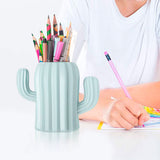 Lapicera/Organizador en forma de Cactus color Gris