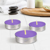 Paquete de Velas Morado Tea Light 3pza.