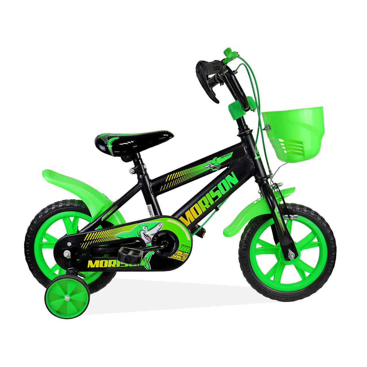 Bicicleta Rodada 12 Color Verde para Niño, Ruedas de Apoyo