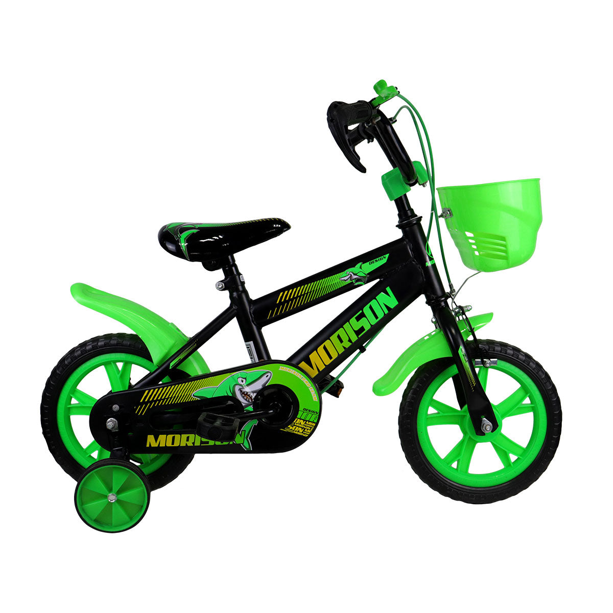 Bicicleta Rodada 12 Color Verde para Niño, Ruedas de Apoyo