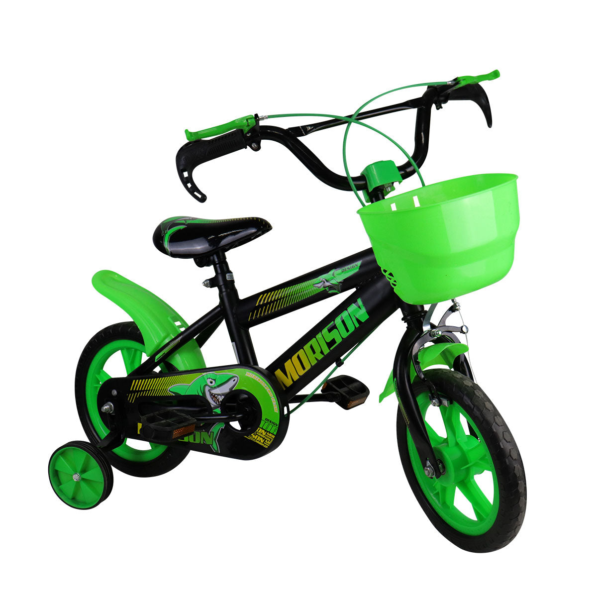 Bicicleta Rodada 12 Color Verde para Niño, Ruedas de Apoyo