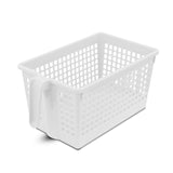 Canasta Multiusos de Plástico color Blanco 27x17x10cm