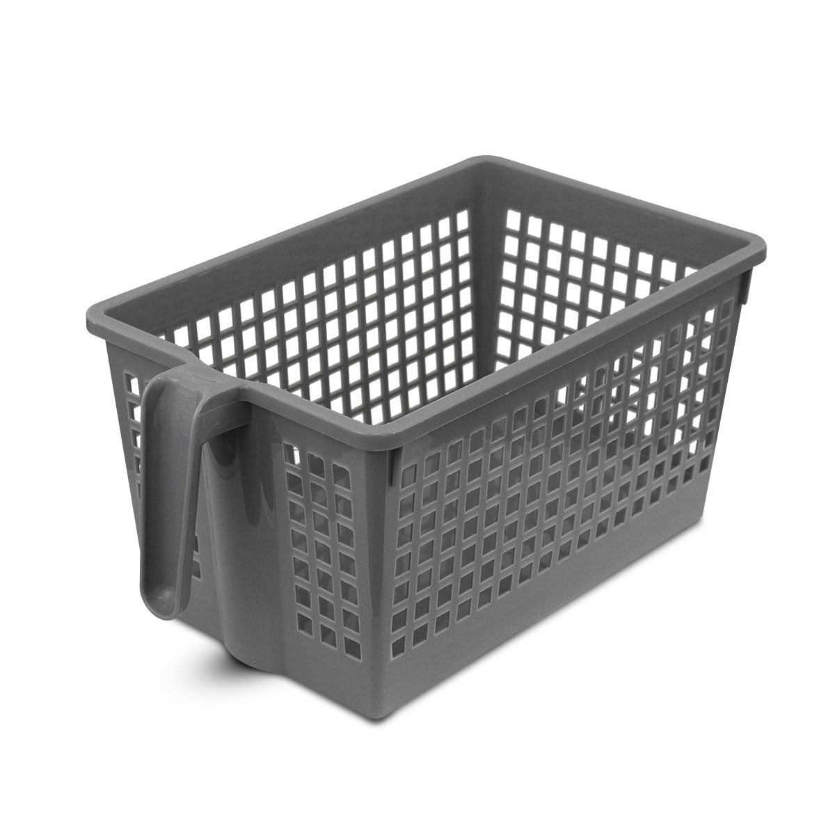 Canasta Multiusos de Plástico color Gris 27x17x10cm