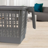 Canasta Multiusos de Plástico color Gris 27x17x10cm